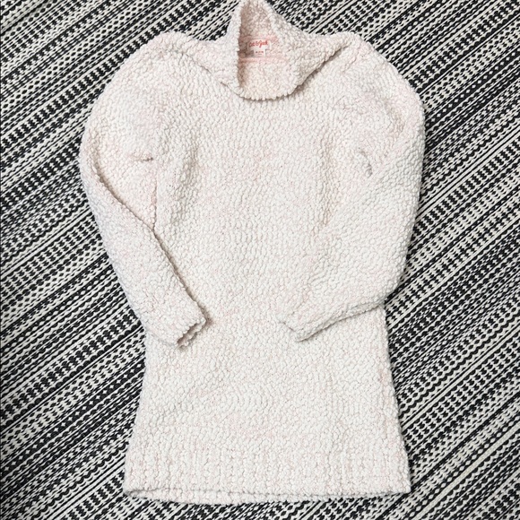 Cat & Jack Cream Cowl Neck Sweater - Picture 1 of 6